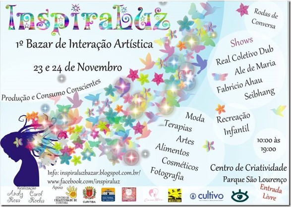InspiraLuz - 1º Bazar de interação artística 23 e 24 de Nov. 2013